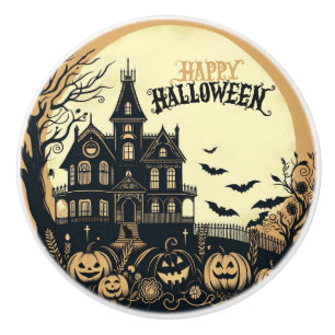 Vintage-Halloween-Kunst glücklich Keramikknauf