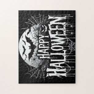 Vintage-Halloween-Kunst glücklich Puzzle