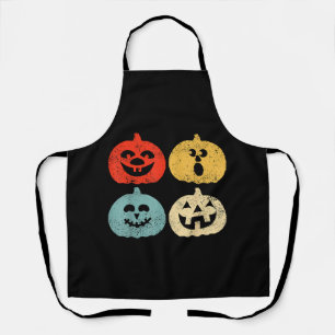 Vintage Halloween-Kürbis Frauen, Männer, Kinder, L Schürze