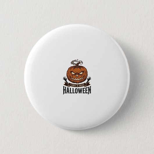 Vintage-Halloween-Kürbis-Goth-Shirt-Design_1 Button (Vorderseite)