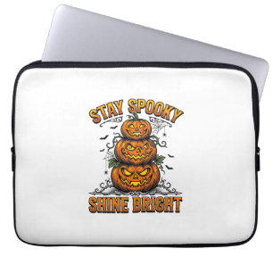 Vintage-Halloween-Kürbis Gruselig Helles Shirt Des Laptopschutzhülle