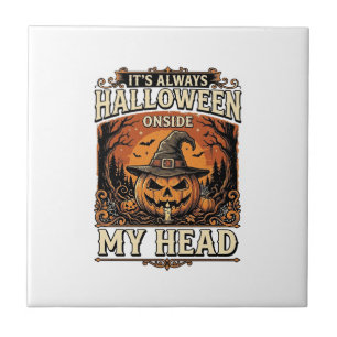 Vintage-Halloween-Kürbis-Hexenhut-Shirt-Design_1 Fliese