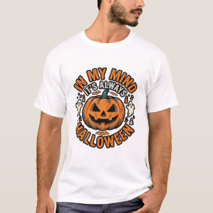 Vintage-Halloween-Kürbis-In-meinem-Kopf-Shirt-Desi T-Shirt