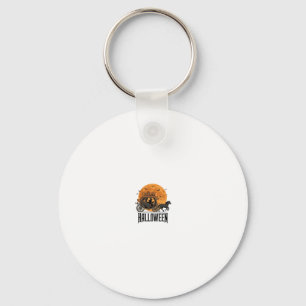 Vintage-Halloween-Kürbis-Kutsche-Hexen-Design_1 Schlüsselanhänger