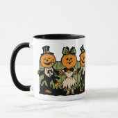 Vintage Halloween-Kürbis-Leute-Tasse Tasse (Links)