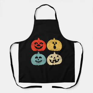 Vintage-Halloween-Kürbis-lustiges-retro-Geschenk Schürze