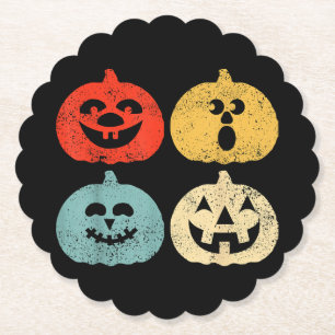 Vintage-Halloween-Kürbis-lustiges-retro-Geschenk Untersetzer
