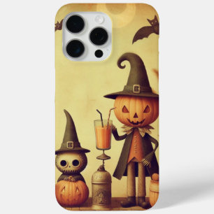 Vintage Halloween-Kürbis und -Fledermäuse Case-Mate iPhone Hülle