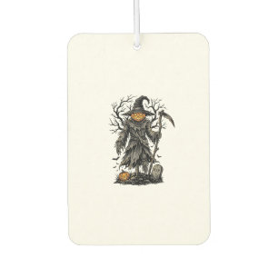 Vintage-Halloween-Kürbis-Vogelscheuchen-Shirt-Desi Autolufterfrischer