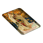 Vintage Halloween-Kürbislaterne Magnet (Rechte Seite)