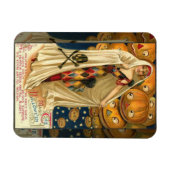 Vintage Halloween-Kürbislaterne Magnet (Horizontal)