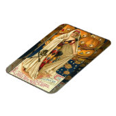 Vintage Halloween-Kürbislaterne Magnet (Linke Seite)