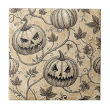 Vintage-Halloween-Kürbismuster