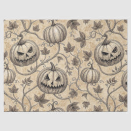 Vintage-Halloween-Kürbismuster Seidenpapier
