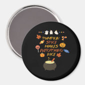 Vintage Halloween-Kürbisquotes Classic Magnet (Vorderseite/Rückseite)