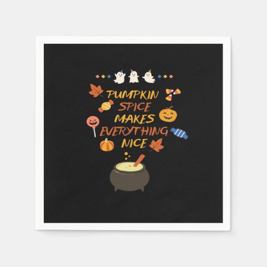 Vintage Halloween-Kürbisquotes Classic Serviette (Vorderseite)