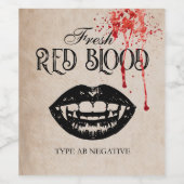 Vintage Halloween Labels Weinetikett (Einzelnes Label)