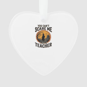 Vintage-Halloween-Lehrer-Gruseliges-Schul-Shirt-De Ornament