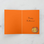 Vintage Halloween-Lore-Grußkarte Karte (Innenseite)