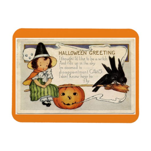Vintage Halloween Magnet (Horizontal)