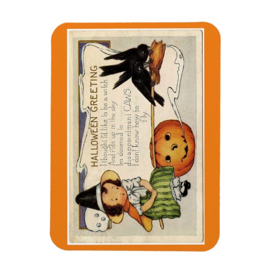 Vintage Halloween Magnet (Vertikal)