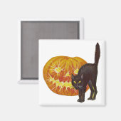 Vintage Halloween Magnet (Vorderseite/Rückseite)