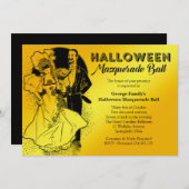 Vintage Halloween Masquerade Ball Party Einladung (Vorne/Hinten)
