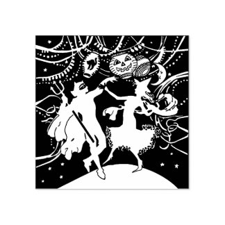 Vintage Halloween Masquerade Dance Rubber Briefmar Gummistempel