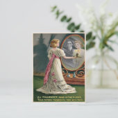 Vintage Halloween Mirror Postcard Postkarte (Stehend Vorderseite)