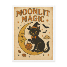Vintage-Halloween-Mondlichtmagie