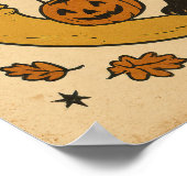 Vintage Halloween Moonlit Magic Poster (Ecke)