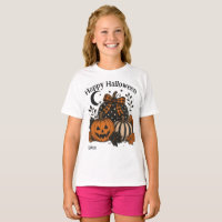 Vintage-Halloween-Muster-Grafik-T-Shirt-Design