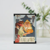 Vintage Halloween-Mythen Postkarte (Stehend Vorderseite)