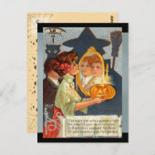Vintage Halloween-Mythen Postkarte (Vorne/Hinten)