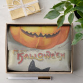 Vintage Halloween Niedlich Friendly Black Cat Seidenpapier (Geschenk)