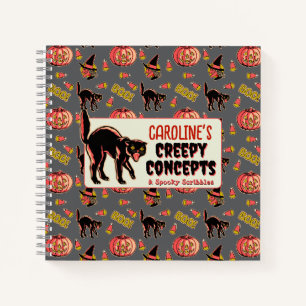 Vintage-Halloween-Notizbuch Notizblock