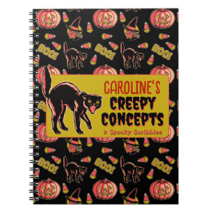 Vintage-Halloween-Notizbuch Notizblock