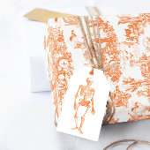 Vintage Halloween Orange Christmas Wrapping Paper Geschenkpapier