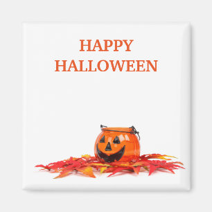 Vintage-Halloween-Orangener Kürbis Magnet