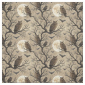 Vintage Halloween Owls & Moon Stoff (Muster)