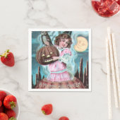 Vintage Halloween-Papierserviette Serviette (Beispiel)