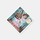 Vintage Halloween-Papierserviette Serviette (Ecke)