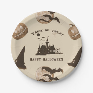 Vintage Halloween Pappteller
