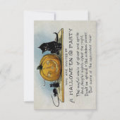 Vintage Halloween-Party-Einladung Einladung (Vorderseite)