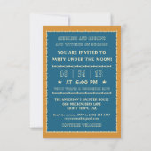 Vintage Halloween-Party-Einladung Einladung (Rückseite)