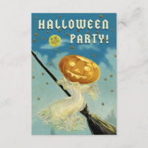 Vintage Halloween-Party-Einladung