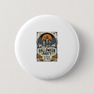 Vintage-Halloween-Party Keine Tricks, nur Leckerli Button