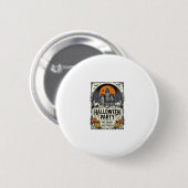 Vintage-Halloween-Party Keine Tricks, nur Leckerli Button (Vorne & Hinten)