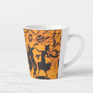 Vintage-Halloween-Party-Latte-Tasse Milchtasse