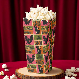 Vintage-Halloween-Party-Popcorn Geschenkschachtel